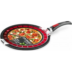 Сковорода для пиццы НЕВА МЕТАЛЛ ПОСУДА 6432 Granite съемная ручка 32 см (черный)