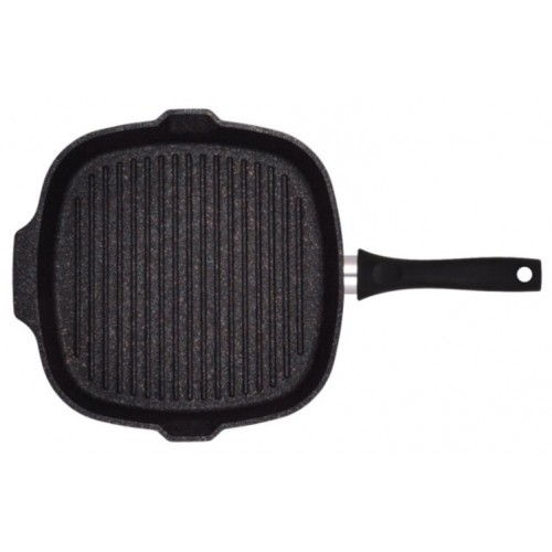 Сковорода-гриль Kukmara Granit Ultra сгкгг280а съемная ручка 28 см (синий) 1