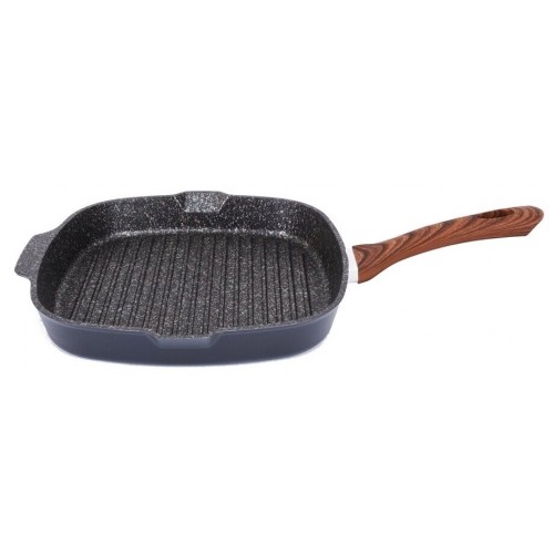 Сковорода-гриль Kukmara Granit Ultra сгкгг280а съемная ручка 28 см (синий) 4