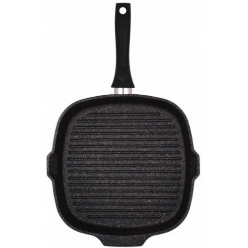 Сковорода-гриль Kukmara Granit Ultra сгкгг280а съемная ручка 28 см (синий) 6