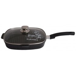 Сковорода-гриль Kukmara Granit ultra сгкго282а съемная ручка 28х28 см (черный)