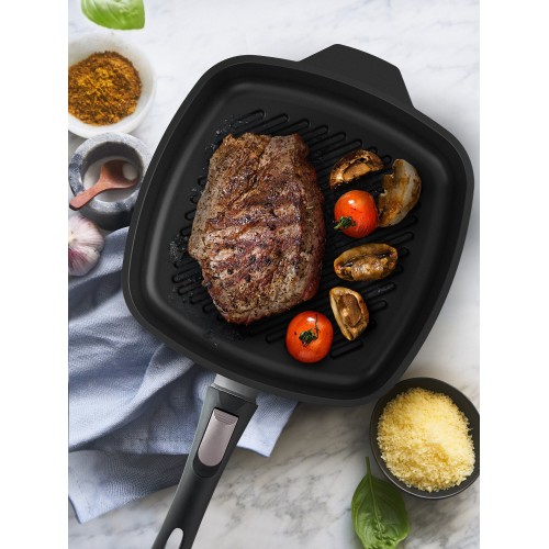 Сковорода-гриль НЕВА МЕТАЛЛ ПОСУДА Ферра Индукция 59428G 28 см (черный) 3