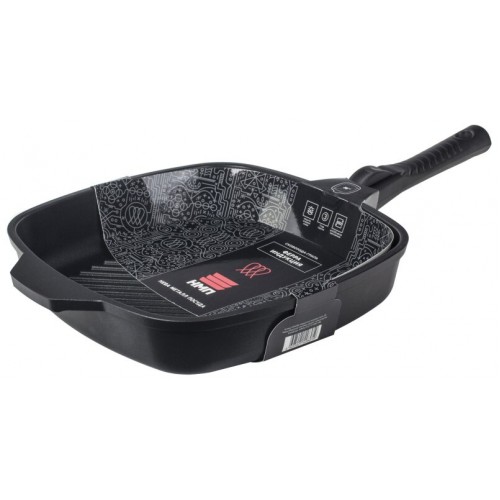 Сковорода-гриль НЕВА МЕТАЛЛ ПОСУДА Ферра Индукция 59428G 28 см (черный) 9