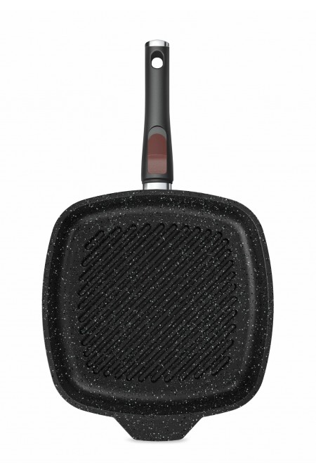 Сковорода-гриль НЕВА МЕТАЛЛ ПОСУДА Литая L184028Gi 28 см (черный) 5