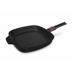 Сковорода-гриль НЕВА МЕТАЛЛ ПОСУДА Литая L184028Gi 28 см (черный)