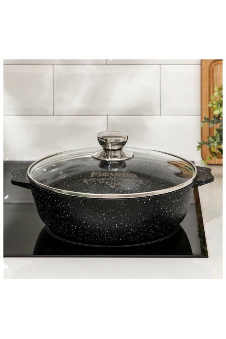 Сковорода-жаровня Мечта Гранит Black Induction Pro 34802И 4 л (черный) 5