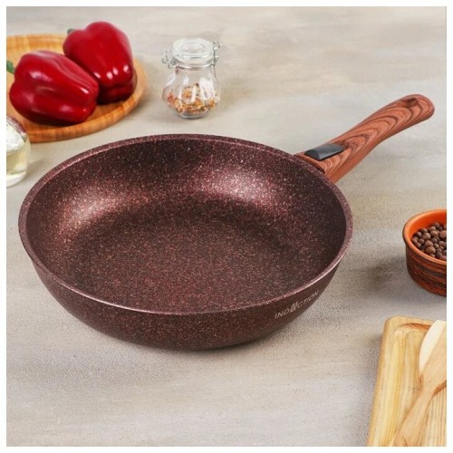 Сковорода Kukmara Granit ultra Induction сгаи282а съемная ручка 28 см (красный) 2