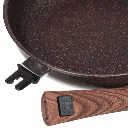 Сковорода Kukmara Granit ultra сга262а съемная ручка 26 см (красный) 5