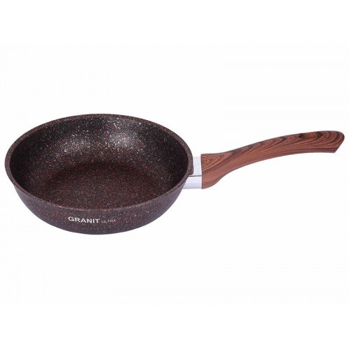 Сковорода Kukmara Granit ultra сга280а не съемная ручка 28 см (красный) 