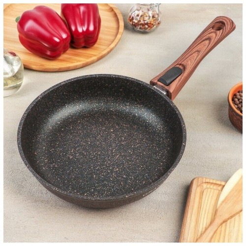 Сковорода Kukmara Granit Ultra сгг220а не съемная ручка 22 см (синий) 2