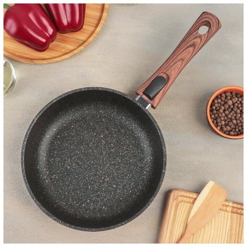 Сковорода Kukmara Granit Ultra сгг220а не съемная ручка 22 см (синий) 3