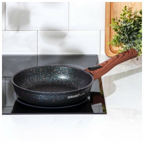 Сковорода Kukmara Granit Ultra сгг220а не съемная ручка 22 см (синий) 8