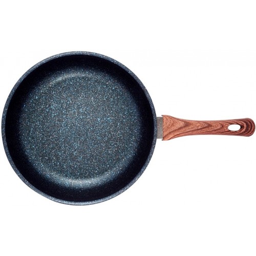 Сковорода Kukmara Granit ultra сгг261а с крышкой не съемная ручка 26 см (синий) 7