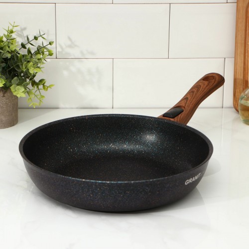 Сковорода Kukmara Granit Ultra сгг282а съемная ручка 28 см (синий) 