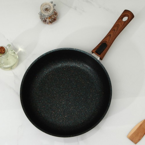 Сковорода Kukmara Granit Ultra сгг282а съемная ручка 28 см (синий) 1