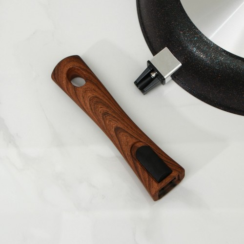 Сковорода Kukmara Granit Ultra сгг282а съемная ручка 28 см (синий) 4