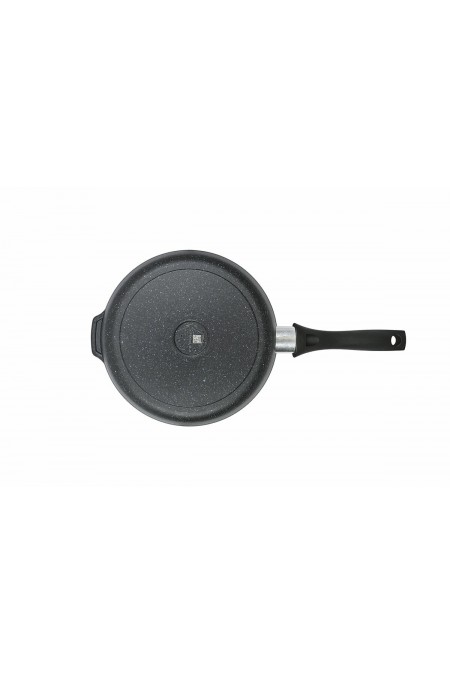 Сковорода Kukmara Granit ultra сггч240а не съемная ручка 24 см (черный гранит) 4