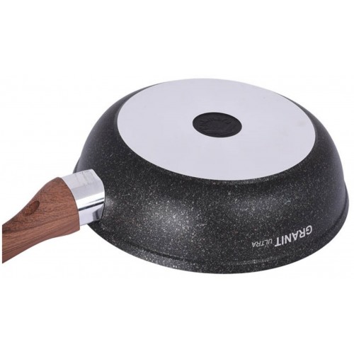 Сковорода Kukmara Granit Ultra сго241а с крышкой не съемная ручка 24 см (original) 3