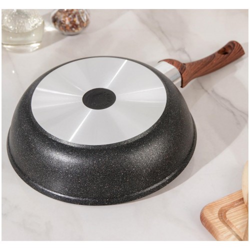 Сковорода Kukmara Granit Ultra сго241а с крышкой не съемная ручка 24 см (original) 6