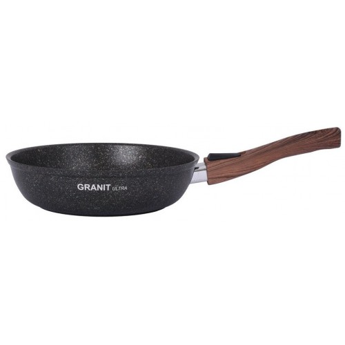 Сковорода Kukmara Granit Ultra сго243а с крышкой съемная ручка 24 см (original) 1