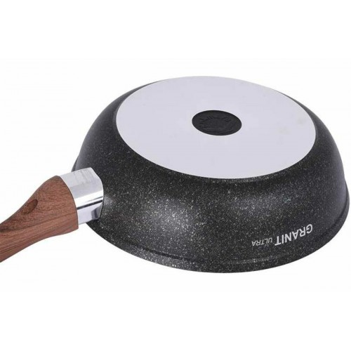 Сковорода Kukmara Granit Ultra сго243а с крышкой съемная ручка 24 см (original) 4