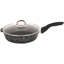 Сковорода Kukmara Грация сгчс262а съемная ручка 26 см (черный/серебристый)