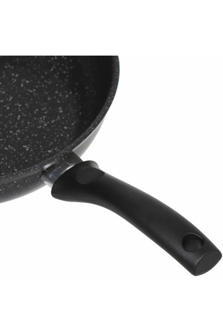 Сковорода Kukmara Marble Induction смти280а не съемная ручка 28 см (темный мрамор) 3