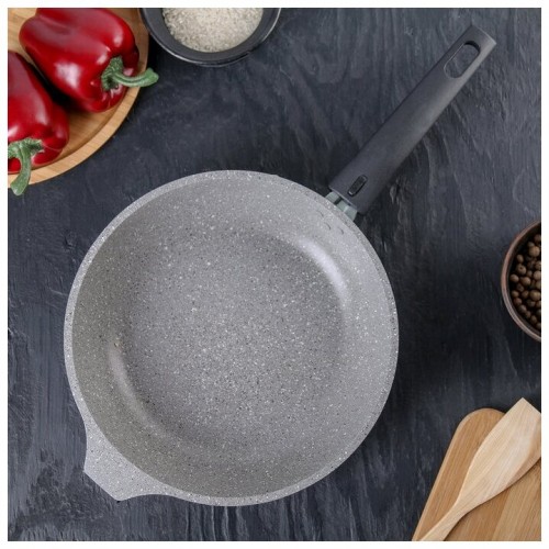 Сковорода Kukmara Мраморная смс246а съемная ручка 24 см (светлый мрамор) 7