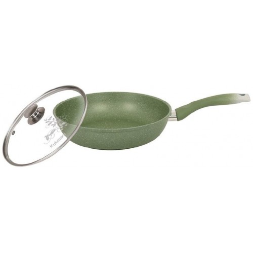 Сковорода Kukmara Мраморная смс262а не съемная ручка 26 см (светлый мрамор) 