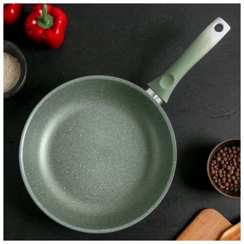 Сковорода Kukmara Мраморная смс262а не съемная ручка 26 см (светлый мрамор) 4