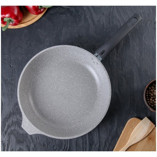 Сковорода Kukmara Мраморная смс263а съемная ручка 26 см (светлый мрамор) 2