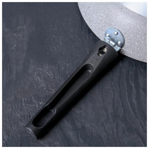 Сковорода Kukmara Мраморная смс263а съемная ручка 26 см (светлый мрамор) 3