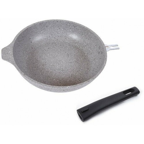 Сковорода Kukmara Мраморная смс263а съемная ручка 26 см (светлый мрамор) 7