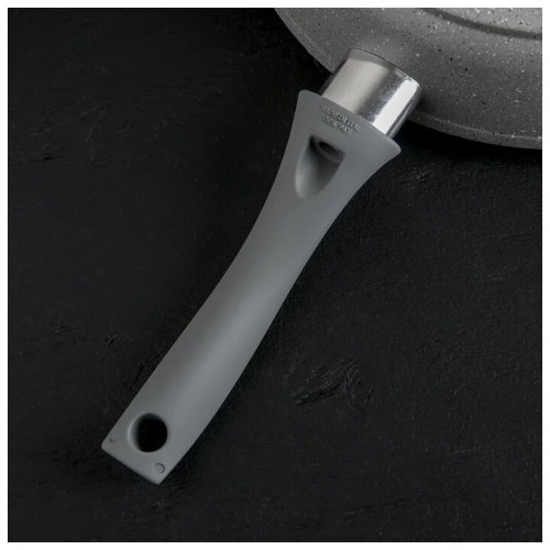 Сковорода Kukmara Мраморная смс281а не съемная ручка 28 см (светлый мрамор) 3