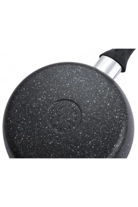 Сковорода Kukmara Мраморная смт18401а не съемная ручка 18 см (темный мрамор) 3