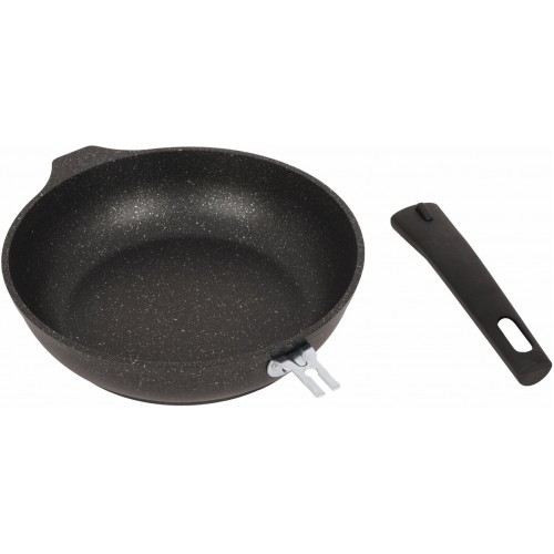 Сковорода Kukmara Мраморная смт222а съемная ручка 22 см (темный мрамор) 8