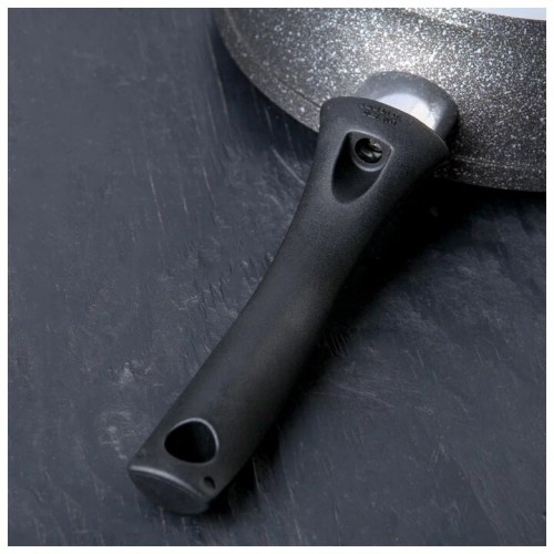 Сковорода Kukmara Мраморная смт227а не съемная ручка 22 см (темный мрамор) 4