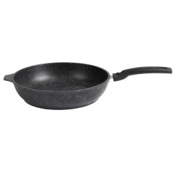 Сковорода Kukmara Мраморная смт246а съемная ручка 24 см (темный мрамор)