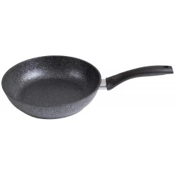 Сковорода Kukmara Мраморная смт262а не съемная ручка 26 см (темный мрамор)