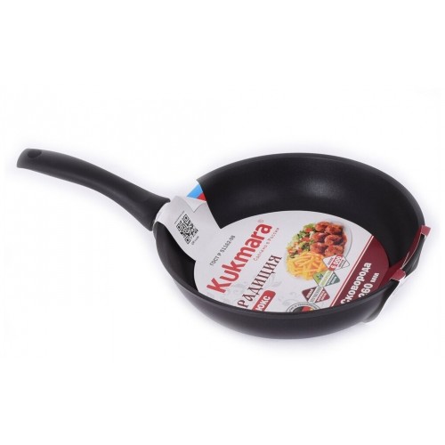 Сковорода Kukmara Традиция с241а не съемная ручка 24 см (черный) 2