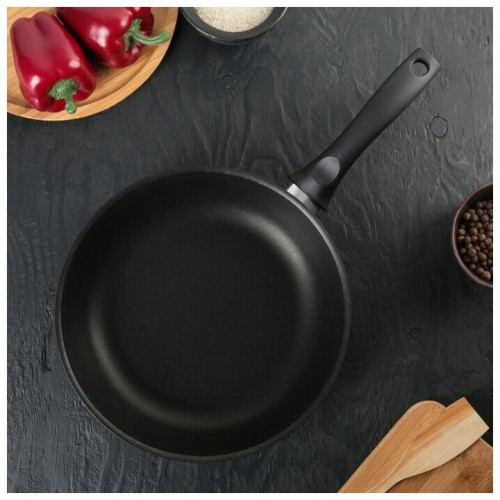 Сковорода Kukmara Традиция с241а не съемная ручка 24 см (черный) 7