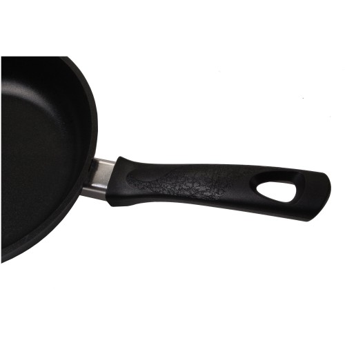 Сковорода Kukmara Традиция с242а с крышкой съемная ручка 24 см (черный) 2