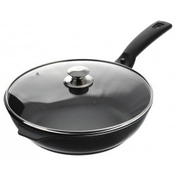 Сковорода Kukmara Традиция с266а с крышкой съемная ручка 26 см (черный)