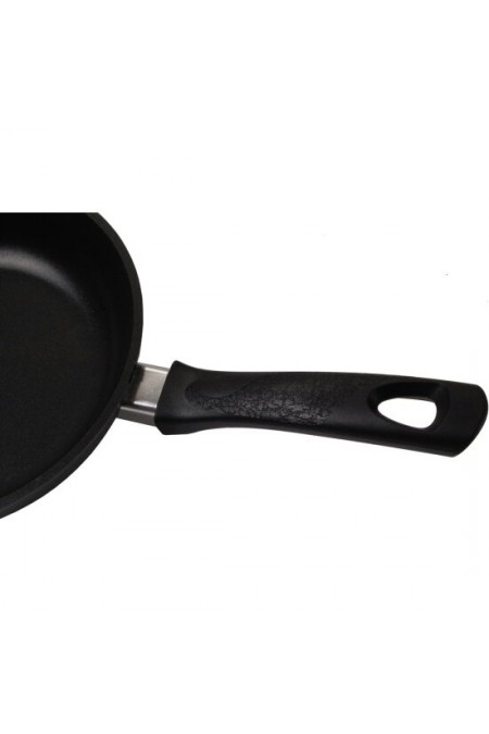 Сковорода Kukmara Традиция с269а с крышкой не съемная ручка 26 см (черный) 1