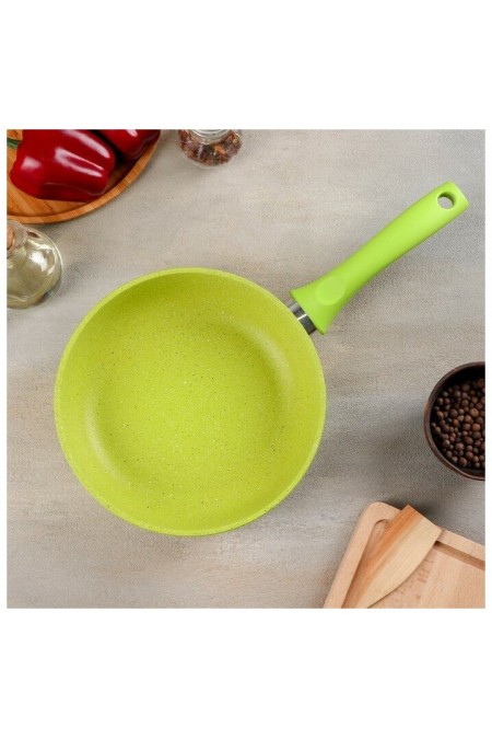 Сковорода Kukmara Trendy style 220tsl не съемная ручка 22 см (лимонный) 2