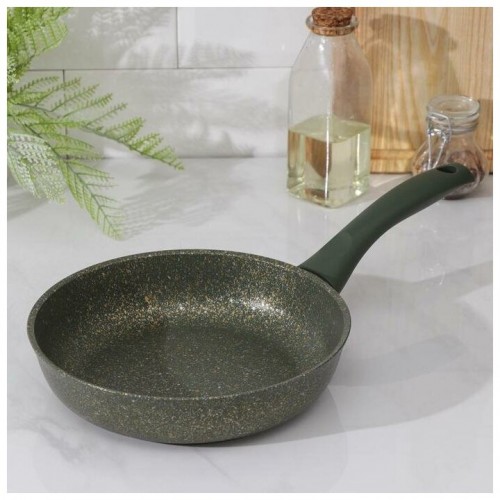 Сковорода Kukmara Trendy style 220tsml не съемная ручка 22 см (малахитовый) 1