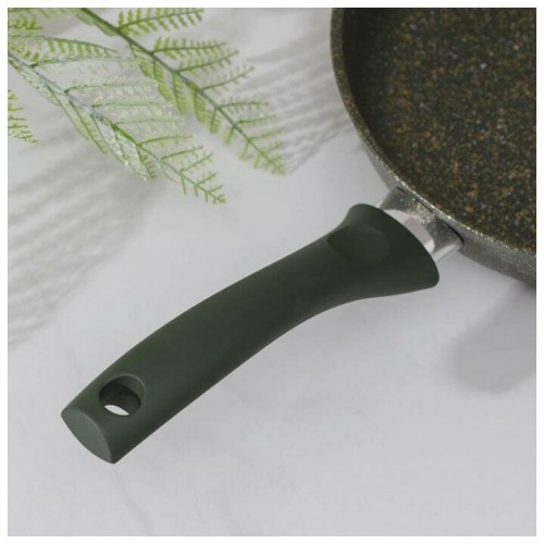 Сковорода Kukmara Trendy style 220tsml не съемная ручка 22 см (малахитовый) 4