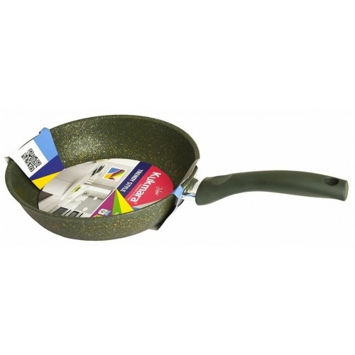 Сковорода Kukmara Trendy style 220tsml не съемная ручка 22 см (малахитовый) 9