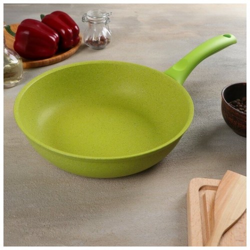 Сковорода Kukmara Trendy Style 240tsl не съемная ручка 24 см (лайм) 5