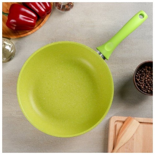 Сковорода Kukmara Trendy Style 240tsl не съемная ручка 24 см (лайм) 6